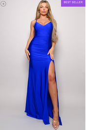 Royal Blue- Calling you over Maxi Dress