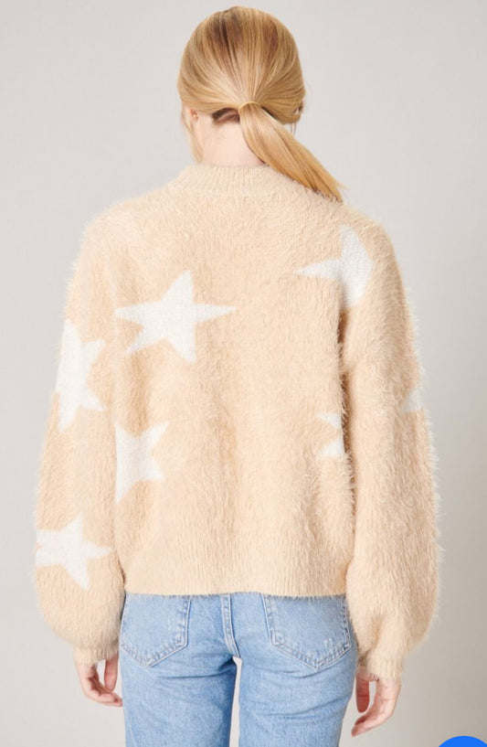 Starry Eyed Eyelash Sweater
