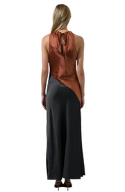 Black-Brown Kavela color Block dress