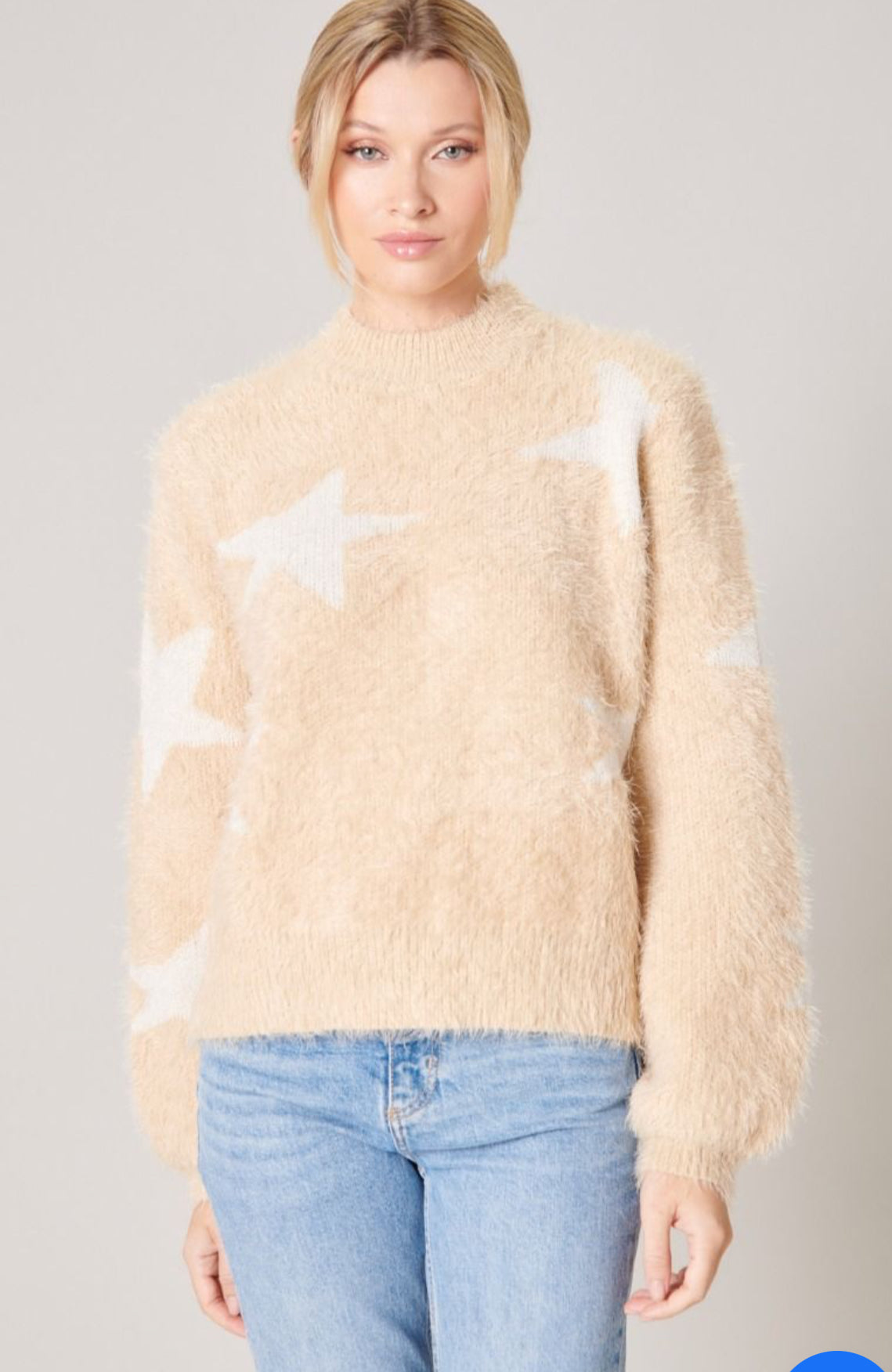 Starry Eyed Eyelash Sweater