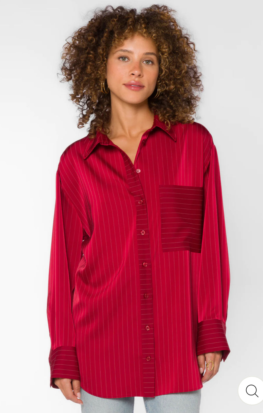 SUTTON CRIMSON STRIPE SHIRT