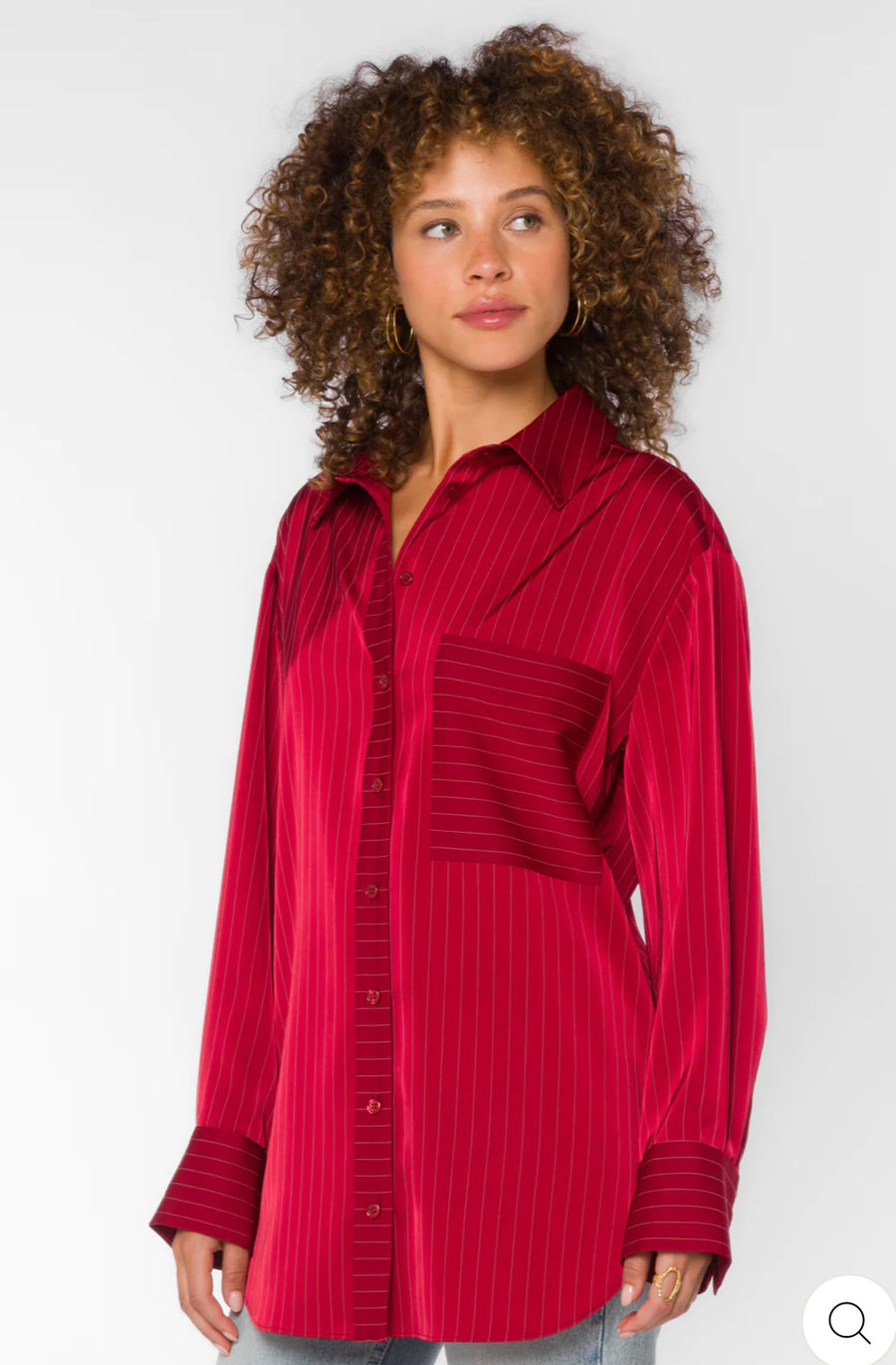 SUTTON CRIMSON STRIPE SHIRT