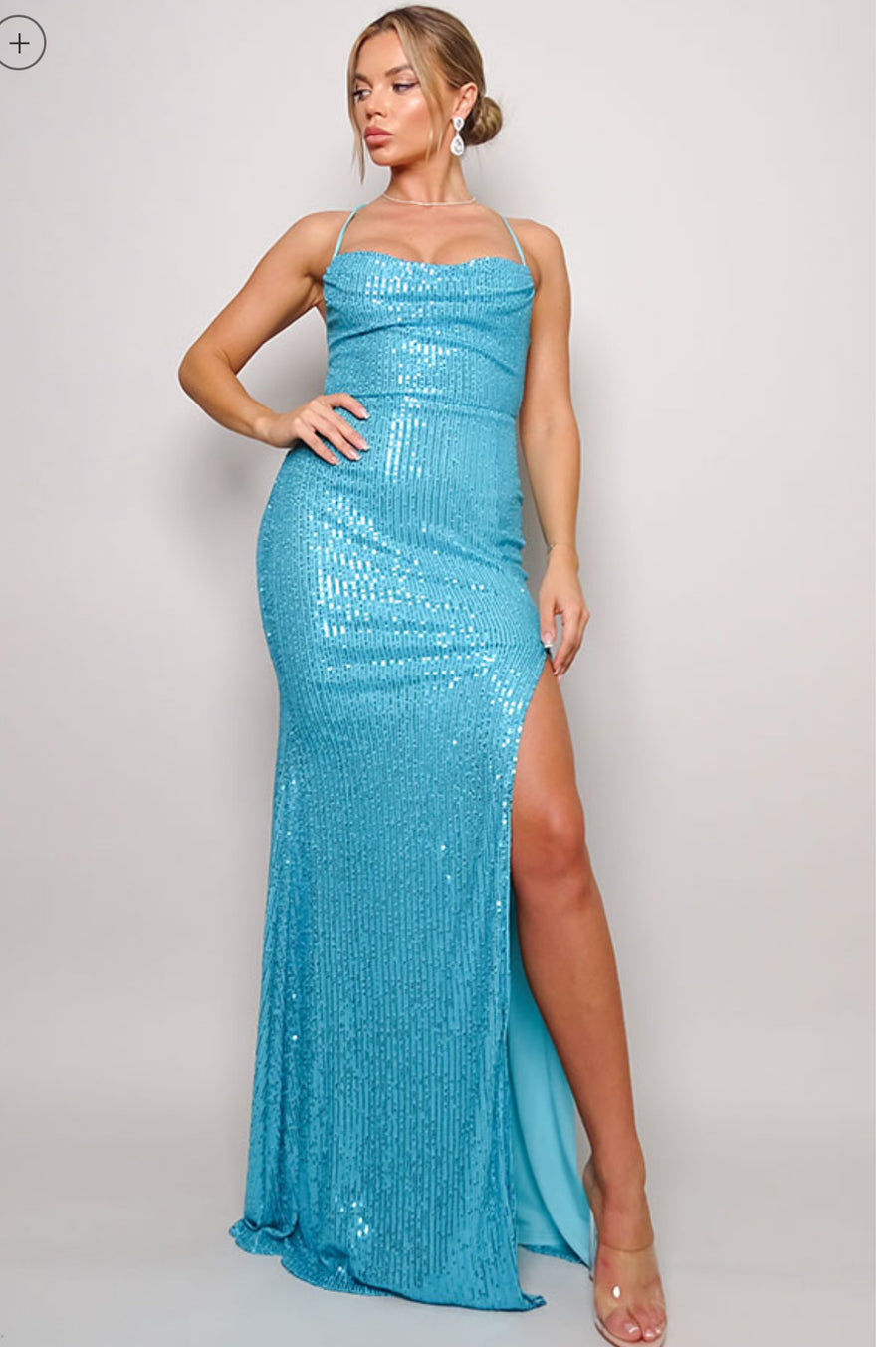 Light Blue Sequin dress