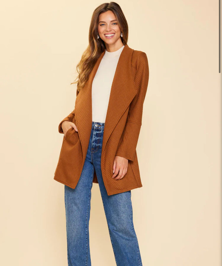 Carmal Open front light jacket