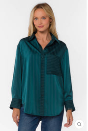 SUTTON GREEN STRIPE SHIRT