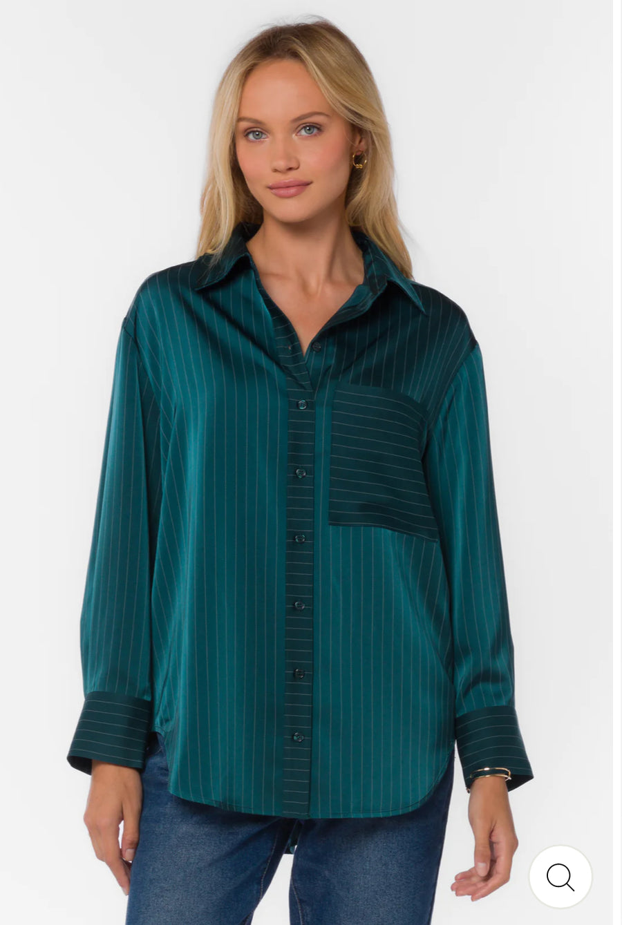 SUTTON GREEN STRIPE SHIRT