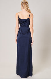 Navy-Charisma Cowl neck maxi dress