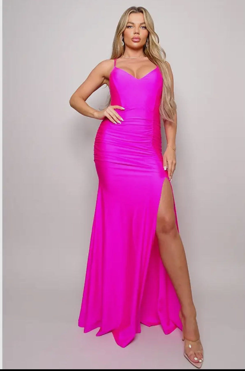 Fuchsia-Calling you over Maxi Dress