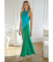 Blue Green Kavela color Block dress