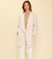 Beige Open front light jacket