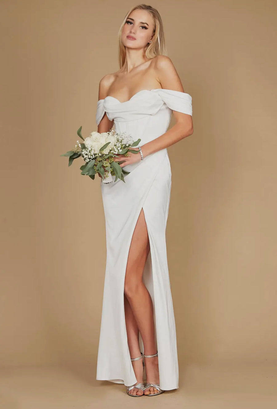 Annastasia satin corset Bride Gown