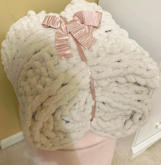Cream Blanket - Big Chunky Knit
