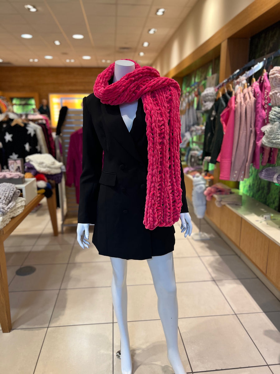 Hot Pink Tabu Knits Scarf